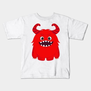 Red Monster Kids T-Shirt